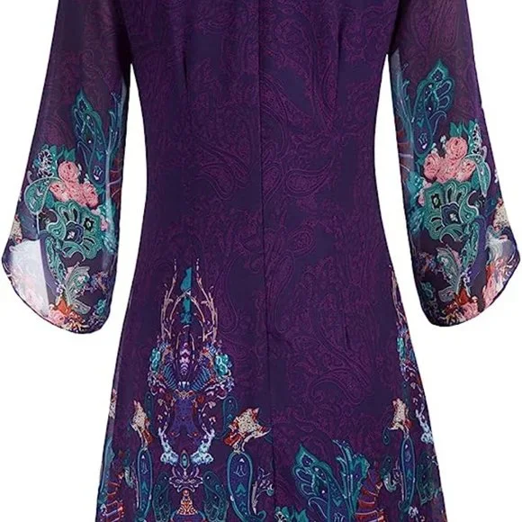 GRACE KARIN Women's Chiffon Cocktail Dress - Picture 2 of 16